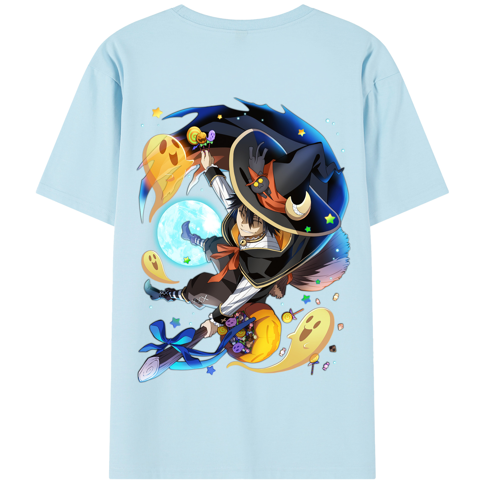 （画像用） 文豪ストレイドッグス Bungo Stray Dogs 綿100％半袖Tシャツ（背面プリント）